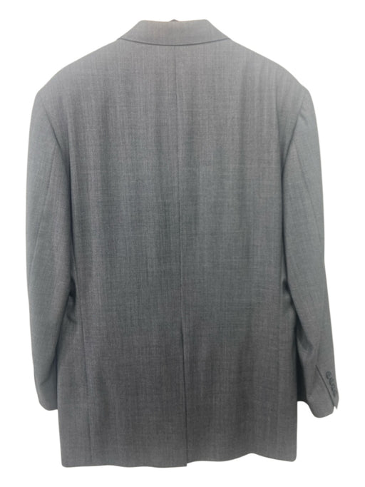 Samuelsohn Gray Wool Solid 2 Button Men's Suit 42