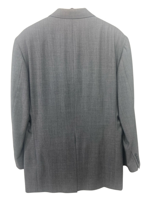 Samuelsohn Gray Wool Solid 2 Button Men's Suit 42