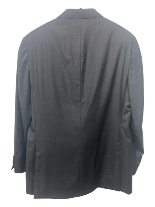 Samuelsohn Dark Gray Wool Solid 2 Button Men's Suit Est 44