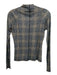 Rag & Bone Size S Navy, Orange & Multi Cotton & Modal Long Sleeve Plaid Top Navy, Orange & Multi / S