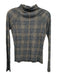 Rag & Bone Size S Navy, Orange & Multi Cotton & Modal Long Sleeve Plaid Top Navy, Orange & Multi / S