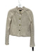 Rag & Bone Size xs / 2 Cream White Cotton Knit Fringe Trim Gold Buttons Jacket Cream White / xs / 2
