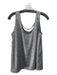 Ecru Size Medium Silver Polyester Sleeveless Sequin Chain Top Silver / Medium