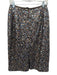 Lafayette 148 Size 6 Brown & Multi Nylon Blend Sequined Metallic Thread Skirt Brown & Multi / 6
