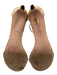 Stuart Weitzman Shoe Size 9 Beige Leather Upper Patent Ankle Buckle Sandals Beige / 9