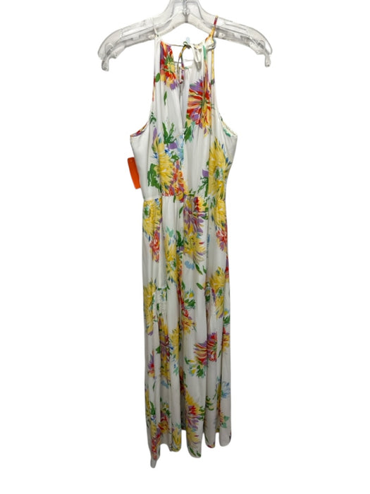 Kobi Halperin Size S White & Multi Silk Blend Abstract Floral Sleeveless Dress White & Multi / S