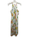 Kobi Halperin Size S White & Multi Silk Blend Abstract Floral Sleeveless Dress White & Multi / S