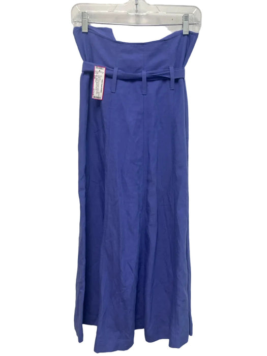 Mara Hoffman Size 2/00 Purple Tencel Smocked Detail High Waist Crop Skirt Set