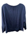 COS Size 12 Navy Rayon Crinkle Dolman Top Navy / 12