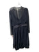 Liancarlo Size 12 Black Polyester Round Neck Long Sleeve Rhinestone detail Dress Black / 12