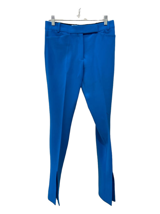 The Attico Size 40 Cerulean Blue Polyester Front Crease Front Slit Tapered Pants Cerulean Blue / 40