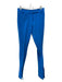 The Attico Size 40 Cerulean Blue Polyester Front Crease Front Slit Tapered Pants Cerulean Blue / 40