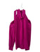Saint Laurent Size 38 Pink Purple Silk Jacquard Floral Long Sleeve Tie Neck Top Pink Purple / 38