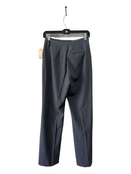 Nanushka Size M Gray Polyester Blend High Rise Front Crease Ankle Slit Pants Gray / M