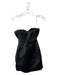 House of CB Size XS Black Polyester Strapless Shimmer Structured Dress Black / XS