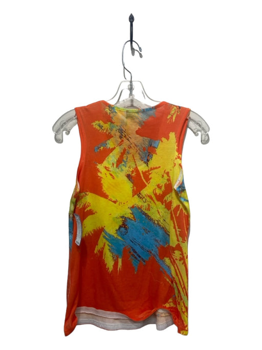 Adolfo Dominguez Size M Orange & Yellow Polyester All Over Sequins Abstract Top Orange & Yellow / M
