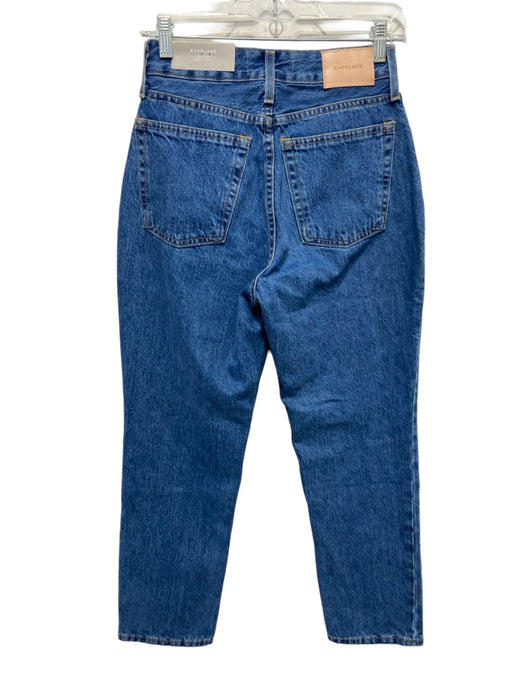 Everlane Size 26 Med Wash Cotton Denim High Rise Straight 5 Pocket Jeans Med Wash / 26