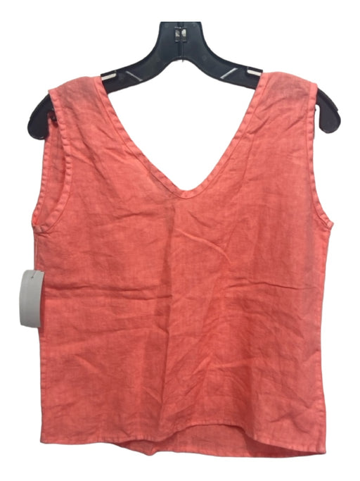 S'edge Size Small Coral Pink Sleeveless V Neck Top Coral Pink / Small