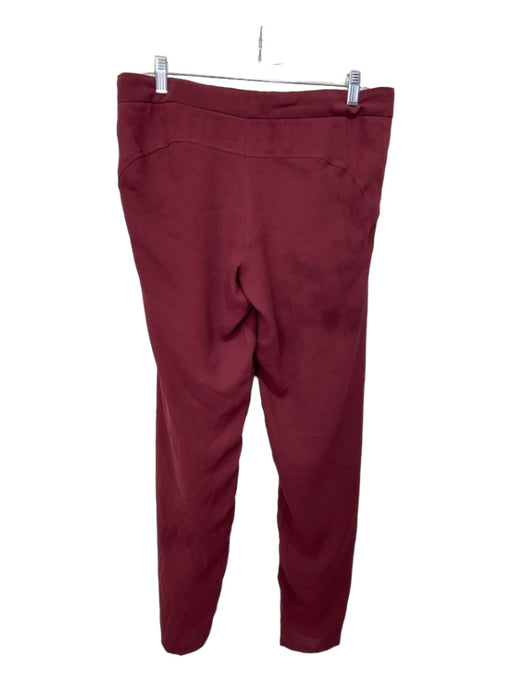 L.A.M.B. Size 8 Maroon Red Polyester Mid Rise Tapered pocket Pleated Pants Maroon Red / 8