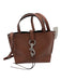 Rebecca Minkoff Brown Leather Pebbled Magnetic Close silver hardware Bag Brown / Small