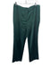 Lattelier Size XL Emerald Green Acetate Blend High Rise Satin Straight Leg Pants Emerald Green / XL