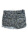 Stella McCartney Size 25 Blue Black Beige Cotton Denim Cheetah Cuff Shorts Blue Black Beige / 25