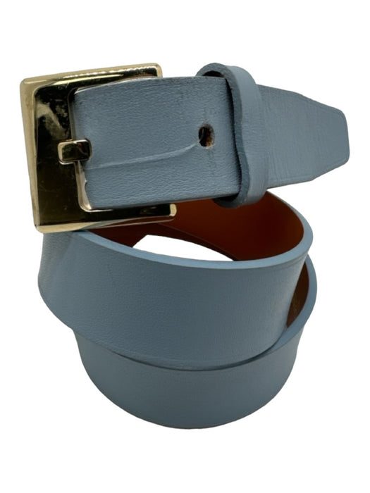 Maison Boinet Blue & Gold Leather Square Buckle Gold Hardware Belts Blue & Gold / 70/28