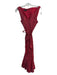 Lafayette 148 Size 12 Red Silk Blend V Neck Sleeveless Textured Crinkle Dress Red / 12