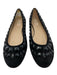 Valentino Shoe Size 39.5 Black Suede Embellished Round Toe closed heel Flats Black / 39.5