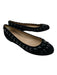 Valentino Shoe Size 39.5 Black Suede Embellished Round Toe closed heel Flats Black / 39.5