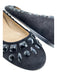 Valentino Shoe Size 39.5 Black Suede Embellished Round Toe closed heel Flats Black / 39.5