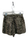 Scotch & Soda Size P Green & Gray Viscose Blend Printed Metallic Thread Shorts Green & Gray / P