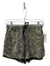 Scotch & Soda Size P Green & Gray Viscose Blend Printed Metallic Thread Shorts Green & Gray / P