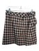 Pearl by Lela Rose Size 4 Pink & Green Polyester Blend Checkered Wrap Mini Skirt Pink & Green / 4