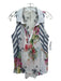 Aratta Silent Journey Size Small White, Blue & Multi Cotton & Polyester Top White, Blue & Multi / Small