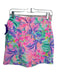 Lilly Pulitzer Size 0 Pink, Green & Purple Polyester Blend Elastic Waist Skort Pink, Green & Purple / 0