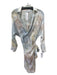 Young Fab & Broke Size XS Gray Yellow Blue Rayon Tie Dye Long Sleeve Dress Gray Yellow Blue / XS