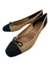 Bottega Veneta Shoe Size 38.5 Black & Beige Jute round toe Woven Bow Pumps Black & Beige / 38.5