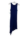 Desigual Size M Blue & White Viscose Floral Round Neck Sleeveless Maxi Dress Blue & White / M