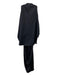 Rachel Comey Size 6 Black Wool Sleeveless Pleated Cut Out back Cape Dress Black / 6