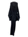 Rachel Comey Size 6 Black Wool Sleeveless Pleated Cut Out back Cape Dress Black / 6