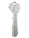 L Space Size S White Rayon Off Shoulder Flutter Sleeve Wrap Midi Dress White / S