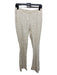 Boss Hugo Boss Size 6 White & Beige Linen Blend Striped Mid Rise Flare Pants White & Beige / 6