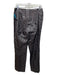 Max Mara Size 8 Dark Gray Ramie Blend Mid Rise Side Zip Straight Leg Pants Dark Gray / 8