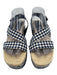 Rag & Bone Shoe Size 39.5 Blue & White Canvas Platform Open Toe gingham Sandals Blue & White / 39.5