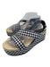 Rag & Bone Shoe Size 39.5 Blue & White Canvas Platform Open Toe gingham Sandals Blue & White / 39.5