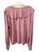 S'edge Size L Pink Cotton Pop Over Long Sleeve Ruffle Trim Top Pink / L