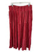 Wrap London Size 14 Red & White Cotton Blend Tiered Striped Elastic Waist Skirt Red & White / 14