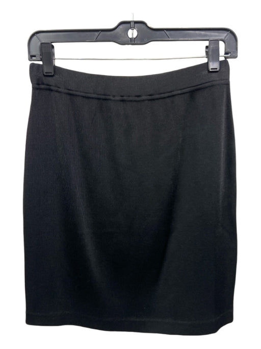 Griffith Gray for St John Size 2 Black Elastic Waist Knit Mini Skirt Black / 2