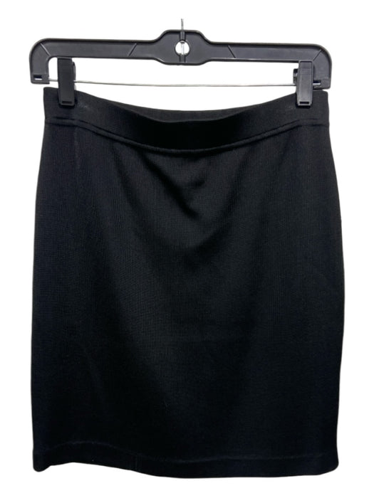 Griffith Gray for St John Size 2 Black Elastic Waist Knit Mini Skirt Black / 2